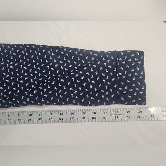 Julian & Mark Men's Large Tall Ryan Geo Dot Print Long Sleeve Button Up Shirt - Picture 8 of 14